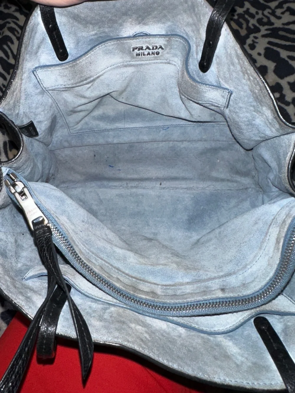 Prada City Calf Etiquette Tote